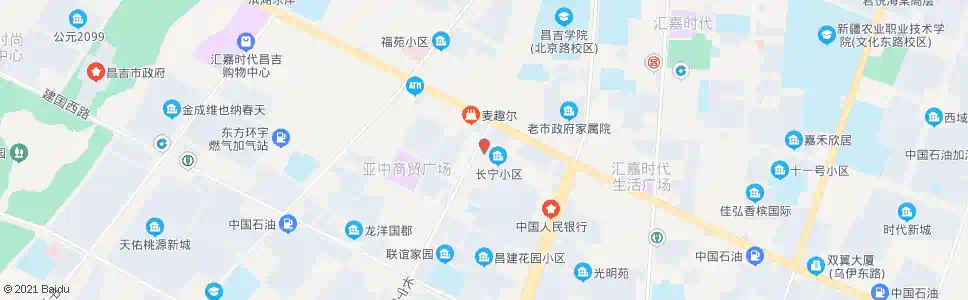 昌吉长宁大厦_公交站地图_昌吉公交_妙搜公交查询2025