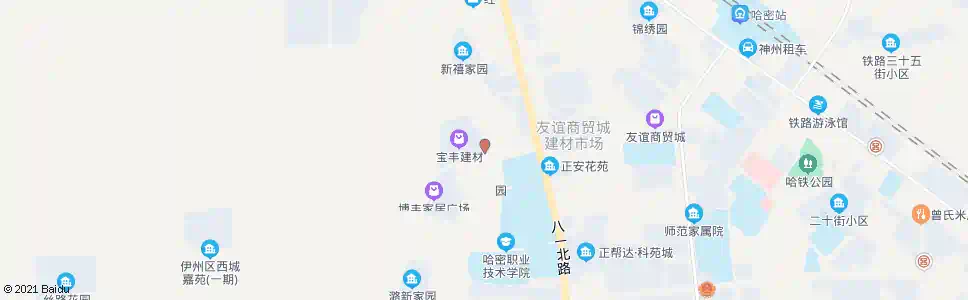 哈密宝丰市场_公交站地图_哈密公交_妙搜公交查询2025