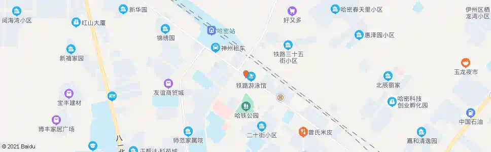 哈密大桥商场_公交站地图_哈密公交_妙搜公交查询2025