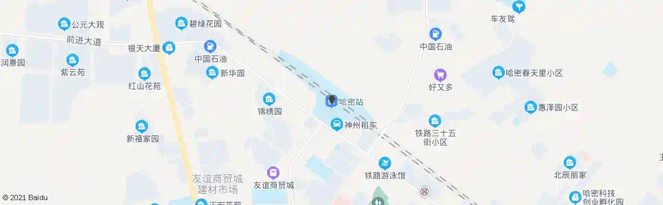 哈密四校_公交站地图_哈密公交_妙搜公交查询2025
