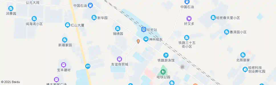 哈密饭店_公交站地图_哈密公交_妙搜公交查询2025