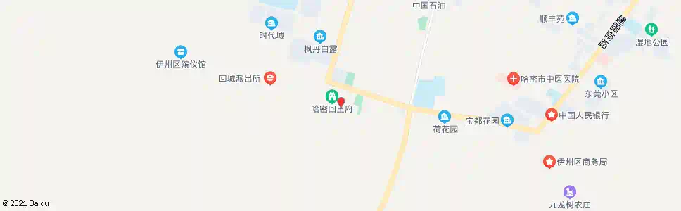 哈密哈密王陵(西行)_公交站地图_哈密公交_妙搜公交查询2025