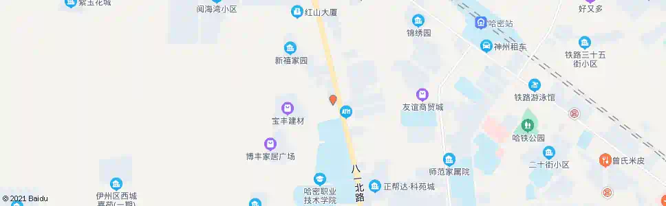 哈密哈钢(八一北路)_公交站地图_哈密公交_妙搜公交查询2025