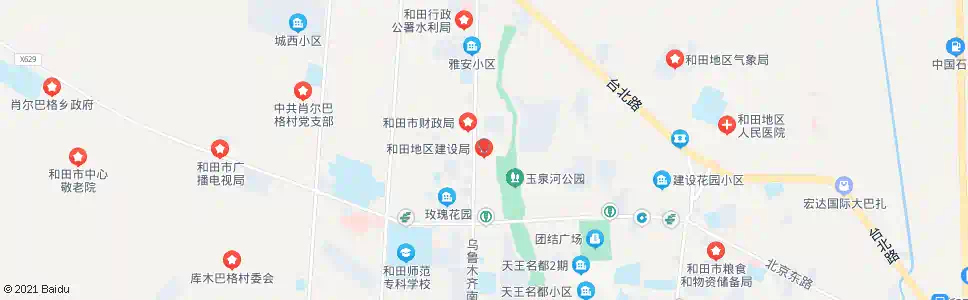 和田地区建设局_公交站地图_和田公交_妙搜公交查询2025