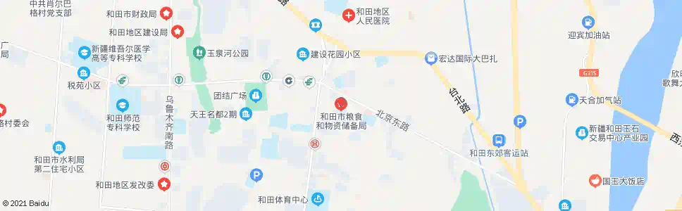 和田粮食处_公交站地图_和田公交_妙搜公交查询2025