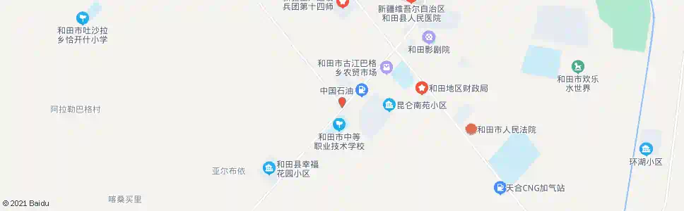 和田职业高中_公交站地图_和田公交_妙搜公交查询2025