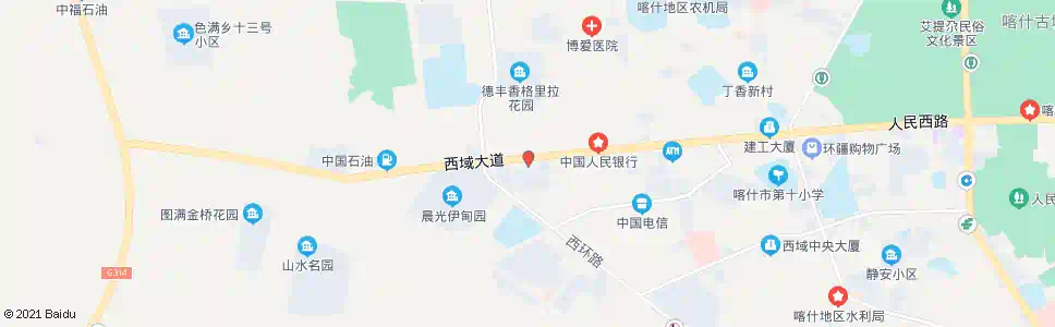 喀什水利处_公交站地图_喀什公交_妙搜公交查询2025
