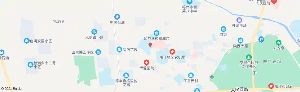 喀什师范学校_公交站地图_喀什公交_妙搜公交查询2025