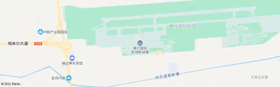 喀什飞机场_公交站地图_喀什公交_妙搜公交查询2025