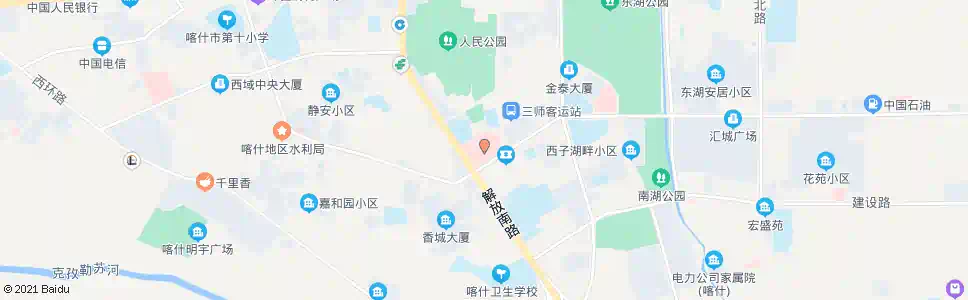 喀什二医院_公交站地图_喀什公交_妙搜公交查询2025