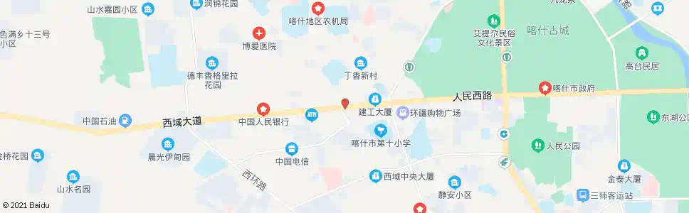 喀什西域广场_公交站地图_喀什公交_妙搜公交查询2025