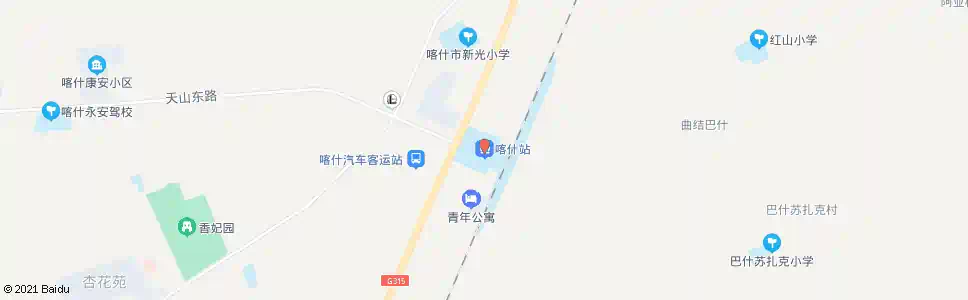 喀什北大桥_公交站地图_喀什公交_妙搜公交查询2025