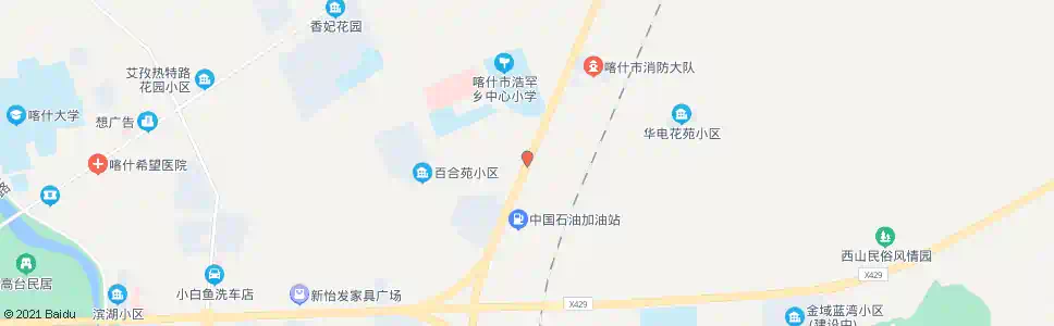 喀什热衣巷_公交站地图_喀什公交_妙搜公交查询2025
