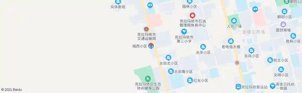 克拉玛依城西小区_公交站地图_克拉玛依公交_妙搜公交查询2025