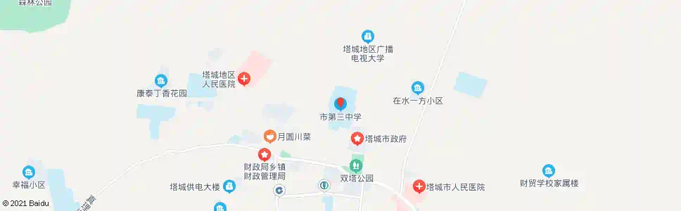 塔城第三中学_公交站地图_塔城公交_妙搜公交查询2025