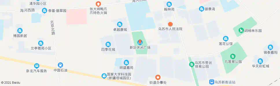 塔城新区休闲广场_公交站地图_塔城公交_妙搜公交查询2025