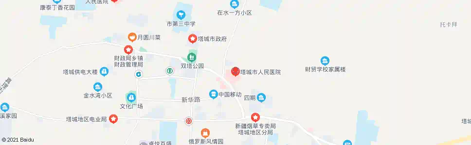 塔城人民医院_公交站地图_塔城公交_妙搜公交查询2025