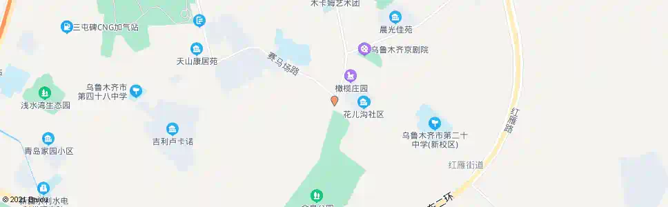 乌鲁木齐赛马场路_公交站地图_乌鲁木齐公交_妙搜公交查询2025
