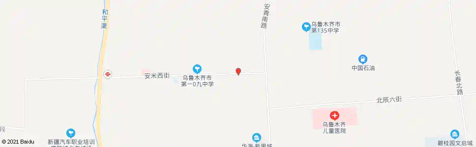 乌鲁木齐安米西街_公交站地图_乌鲁木齐公交_妙搜公交查询2025