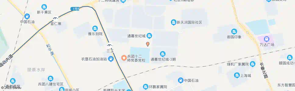 乌鲁木齐通嘉世纪城一期_公交站地图_乌鲁木齐公交_妙搜公交查询2025