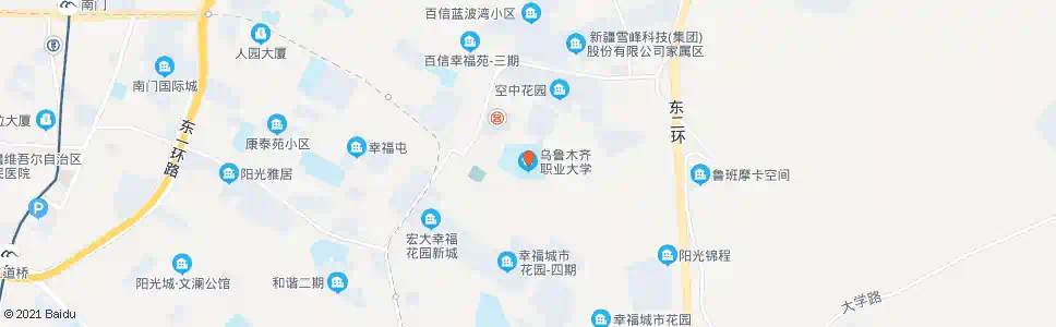 乌鲁木齐市职业大学_公交站地图_乌鲁木齐公交_妙搜公交查询2025
