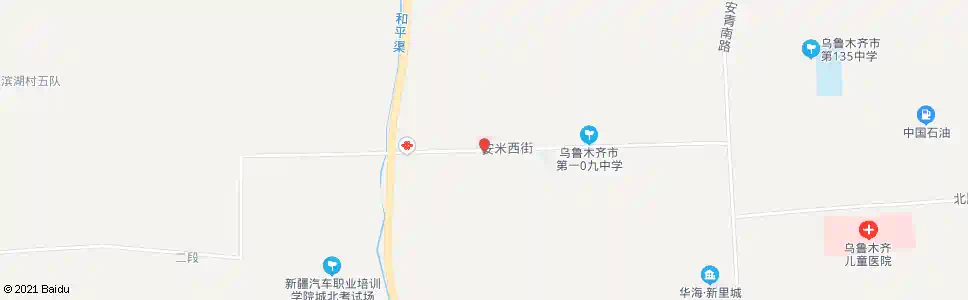 乌鲁木齐安明渠镇医院_公交站地图_乌鲁木齐公交_妙搜公交查询2025