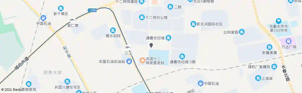 乌鲁木齐通嘉世纪城_公交站地图_乌鲁木齐公交_妙搜公交查询2025