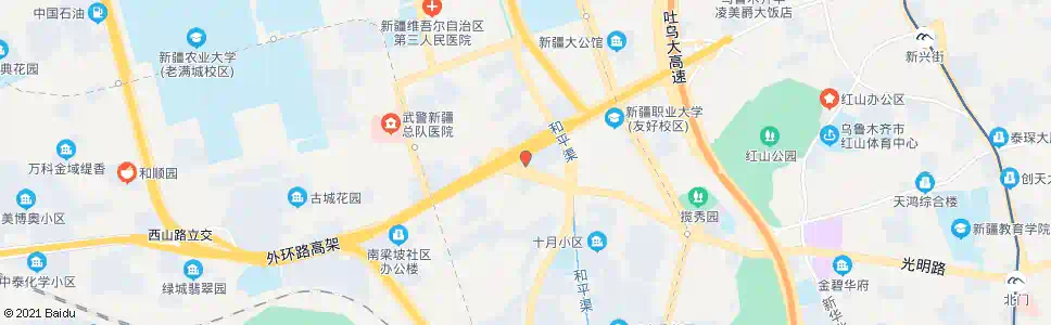 乌鲁木齐邮政公寓_公交站地图_乌鲁木齐公交_妙搜公交查询2025
