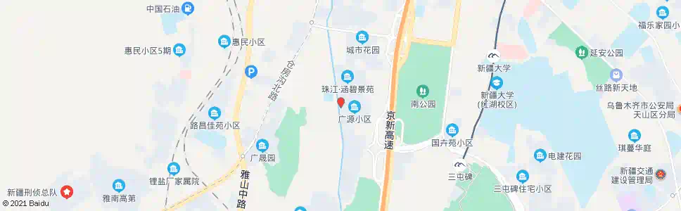 乌鲁木齐广源小区西门_公交站地图_乌鲁木齐公交_妙搜公交查询2025