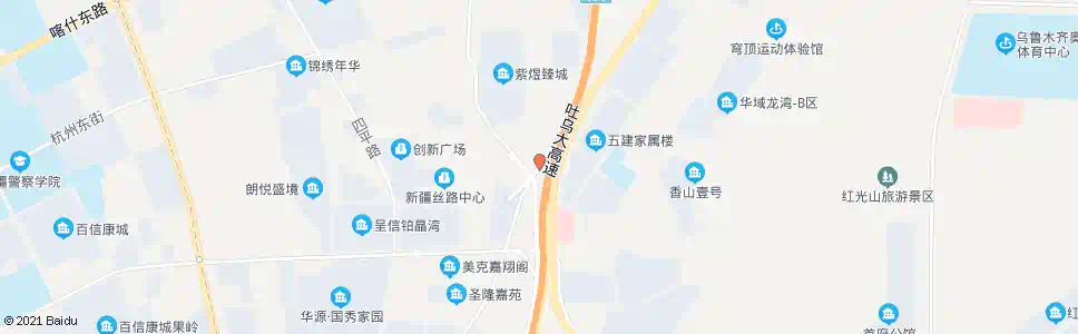 乌鲁木齐新疆五建_公交站地图_乌鲁木齐公交_妙搜公交查询2025