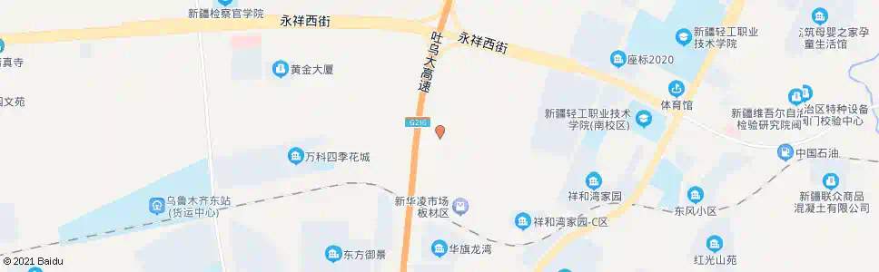 乌鲁木齐华凌石材_公交站地图_乌鲁木齐公交_妙搜公交查询2025