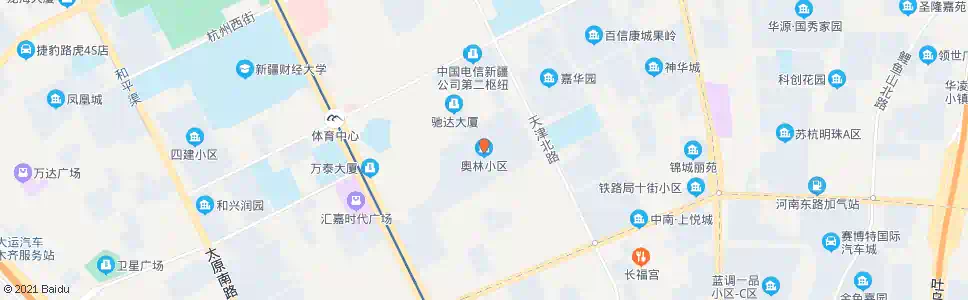 乌鲁木齐奥林小区_公交站地图_乌鲁木齐公交_妙搜公交查询2025