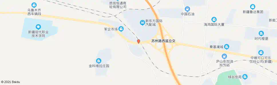 乌鲁木齐开发区汽配城_公交站地图_乌鲁木齐公交_妙搜公交查询2025