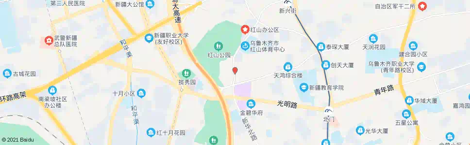 乌鲁木齐红山西路_公交站地图_乌鲁木齐公交_妙搜公交查询2025