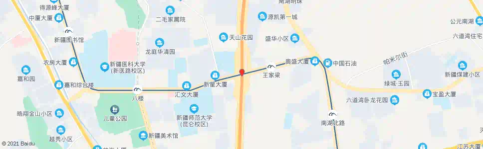 乌鲁木齐新医路立交桥_公交站地图_乌鲁木齐公交_妙搜公交查询2025