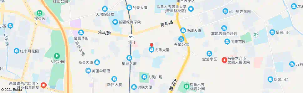 乌鲁木齐十三小学_公交站地图_乌鲁木齐公交_妙搜公交查询2025