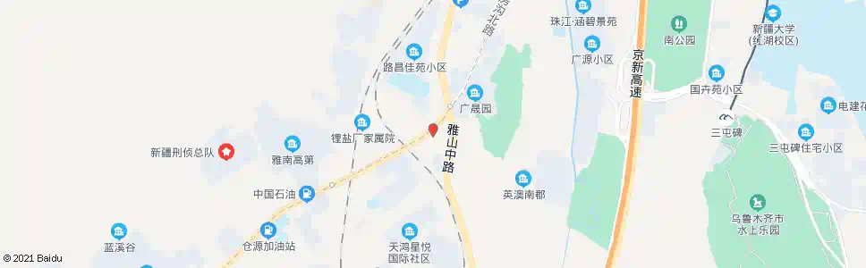 乌鲁木齐十二中_公交站地图_乌鲁木齐公交_妙搜公交查询2025