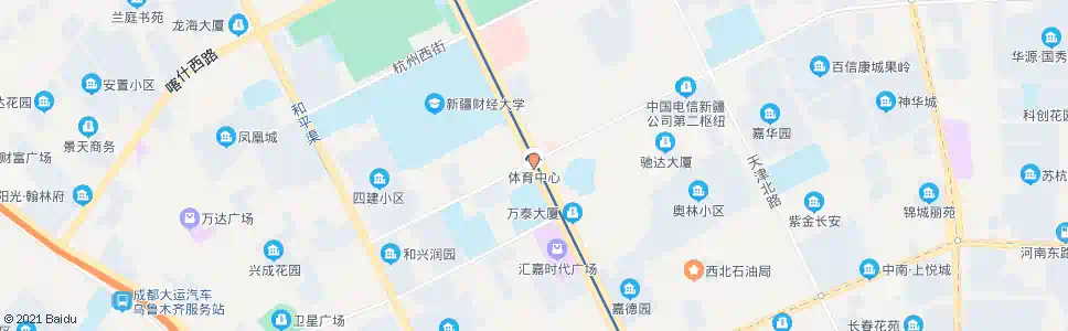 乌鲁木齐二工区_公交站地图_乌鲁木齐公交_妙搜公交查询2025