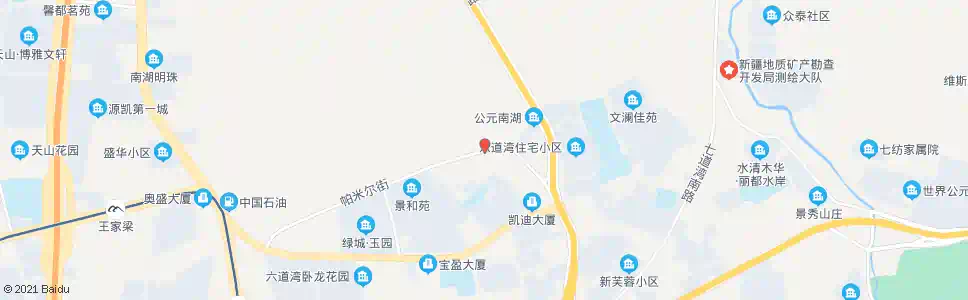 乌鲁木齐六道湾路口_公交站地图_乌鲁木齐公交_妙搜公交查询2025