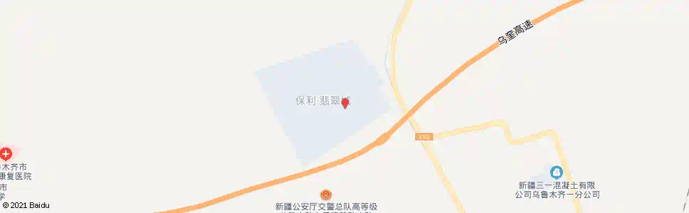 乌鲁木齐中航翡翠园_公交站地图_乌鲁木齐公交_妙搜公交查询2025