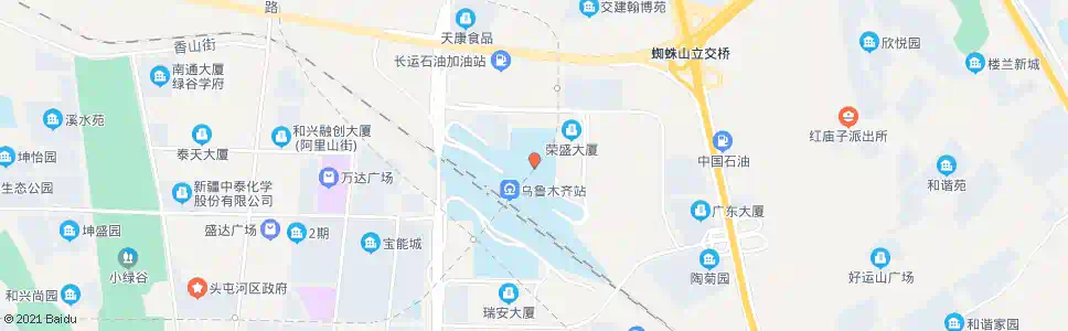 乌鲁木齐乌鲁木齐站北广场_公交站地图_乌鲁木齐公交_妙搜公交查询2025