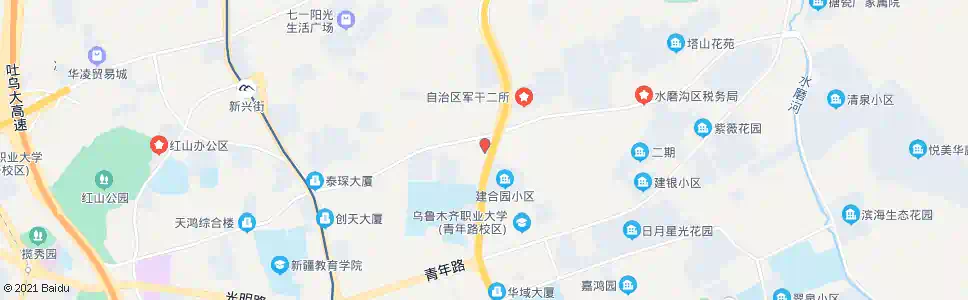 乌鲁木齐五星路(建工医院)_公交站地图_乌鲁木齐公交_妙搜公交查询2025