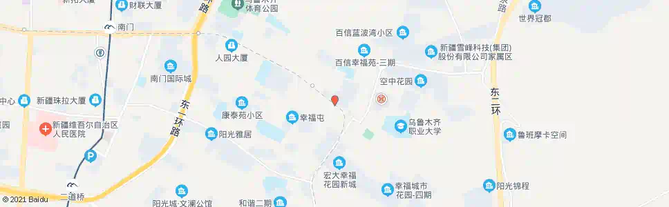 乌鲁木齐百信幸福苑_公交站地图_乌鲁木齐公交_妙搜公交查询2025