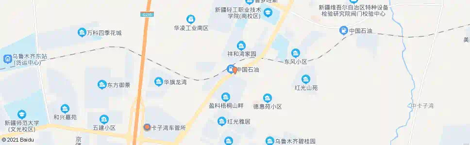 乌鲁木齐二钢_公交站地图_乌鲁木齐公交_妙搜公交查询2025