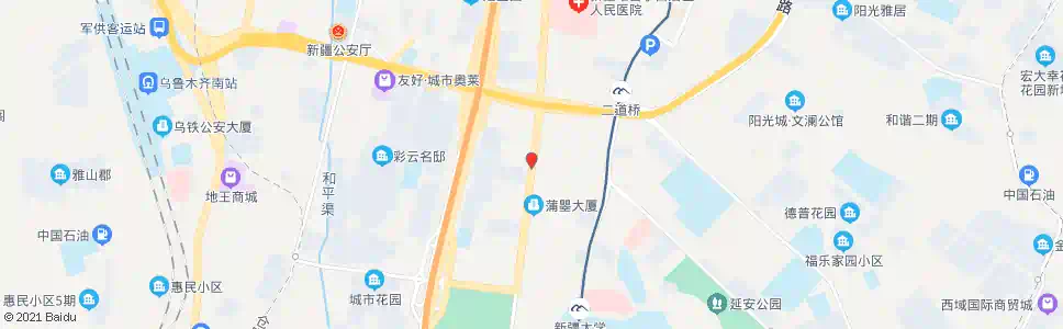 乌鲁木齐新华南路_公交站地图_乌鲁木齐公交_妙搜公交查询2025