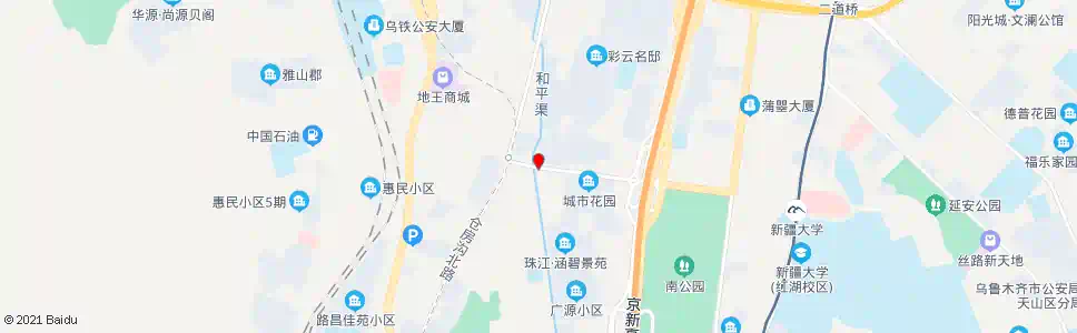 乌鲁木齐珠江路口_公交站地图_乌鲁木齐公交_妙搜公交查询2025