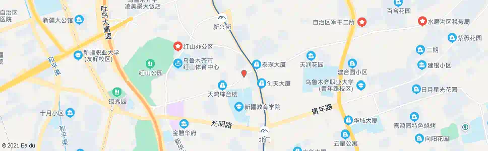 乌鲁木齐新民路_公交站地图_乌鲁木齐公交_妙搜公交查询2025