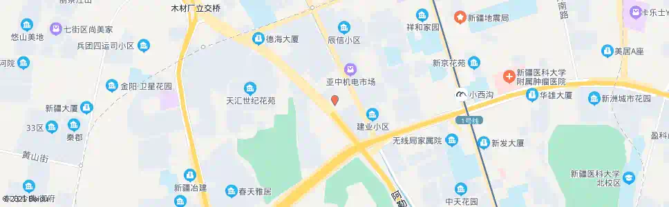 乌鲁木齐亚中机电市场_公交站地图_乌鲁木齐公交_妙搜公交查询2025