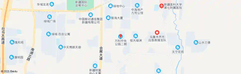乌鲁木齐会展经六路_公交站地图_乌鲁木齐公交_妙搜公交查询2025