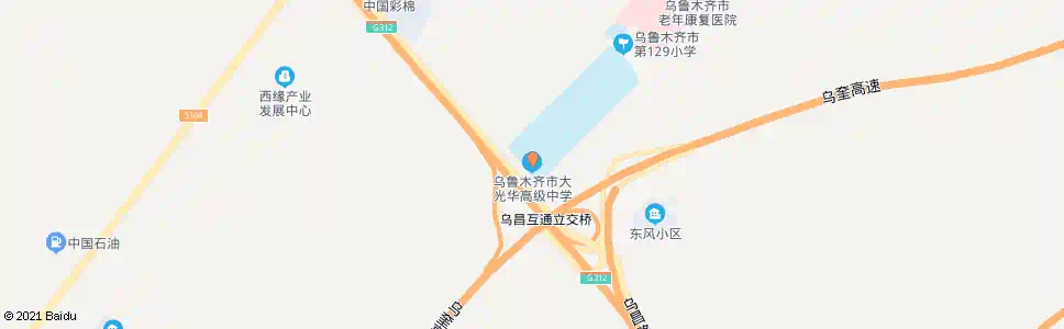 乌鲁木齐光华学校_公交站地图_乌鲁木齐公交_妙搜公交查询2025